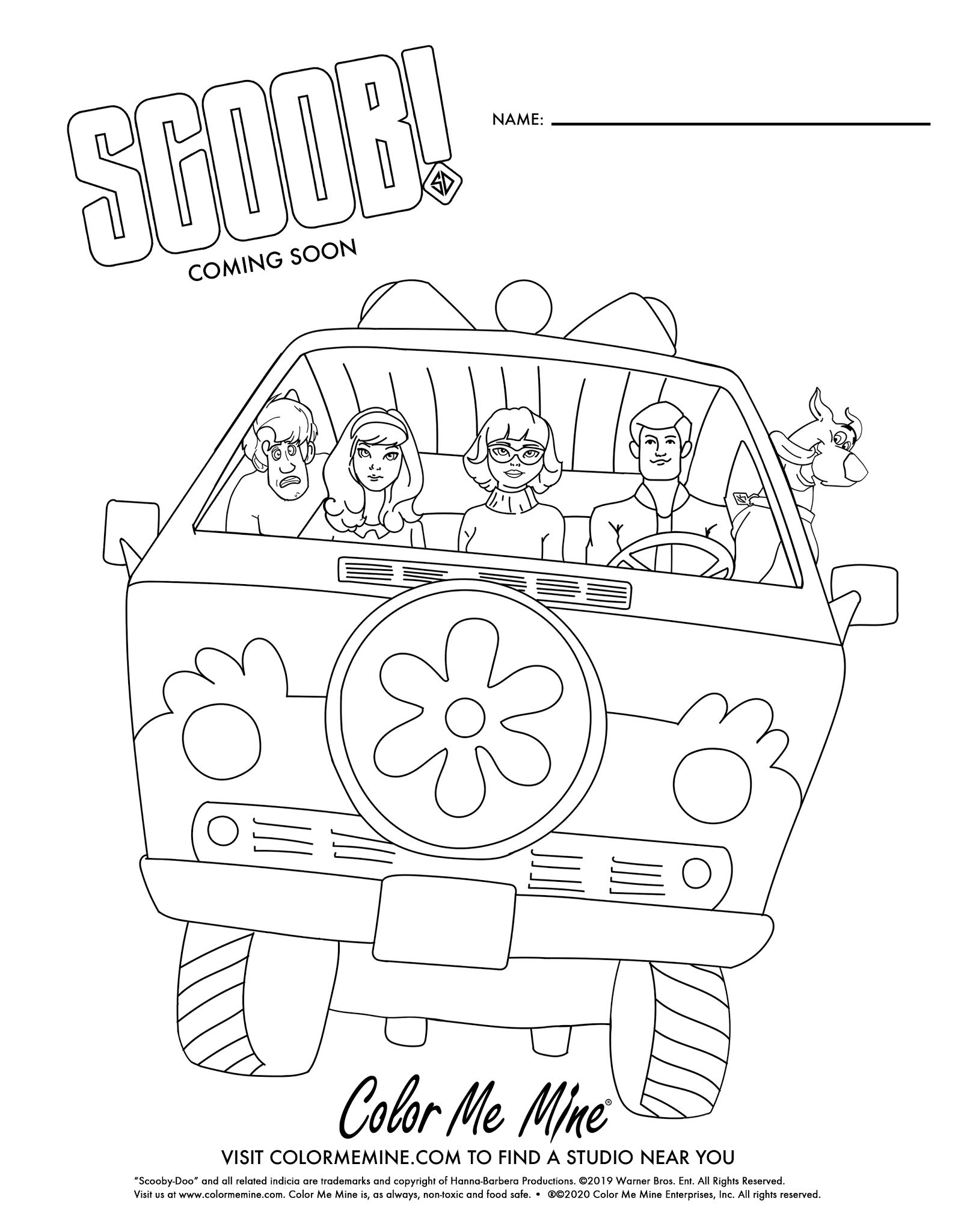 FREE SCOOB Coloring Sheets! – Rocklin