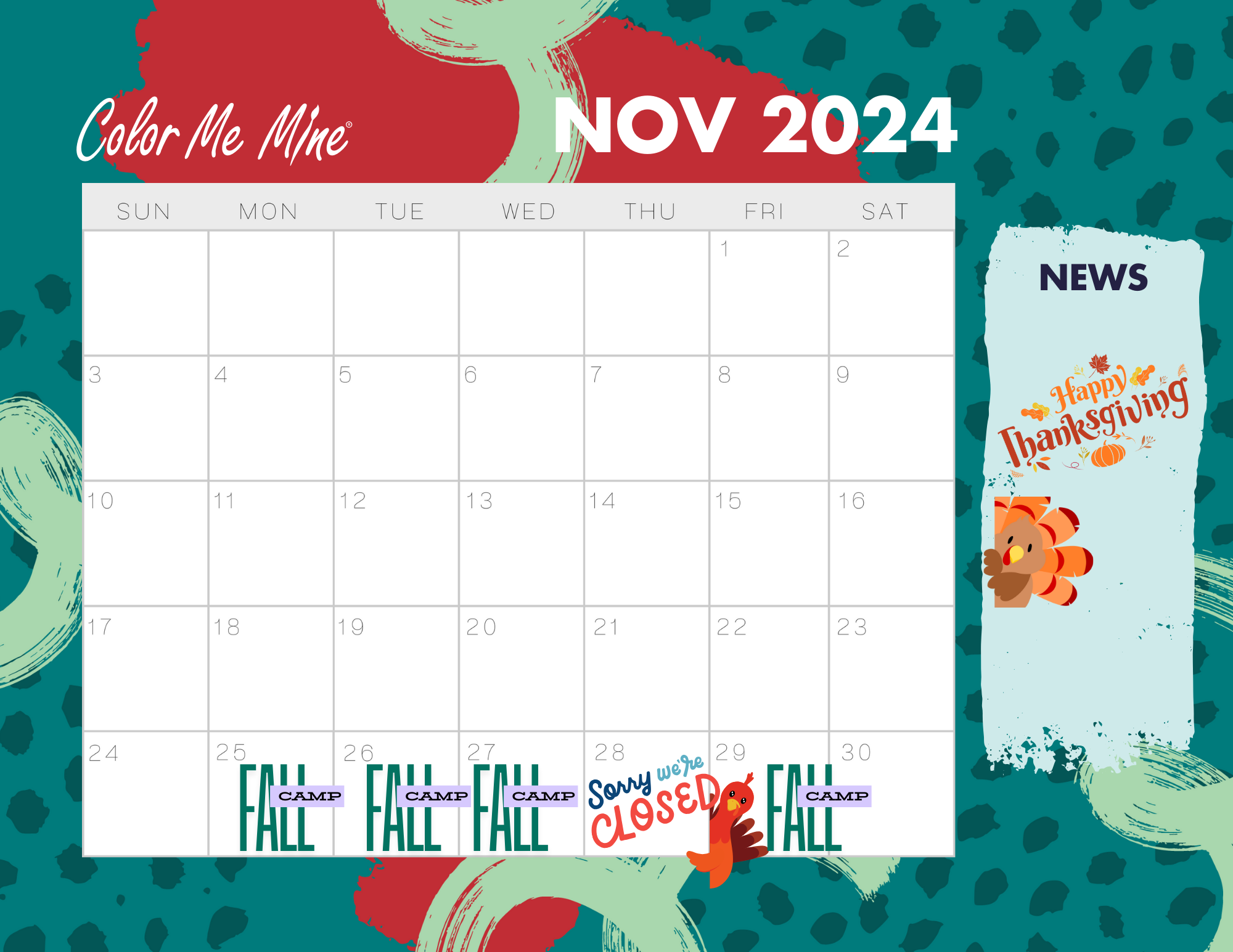 Nov calendar