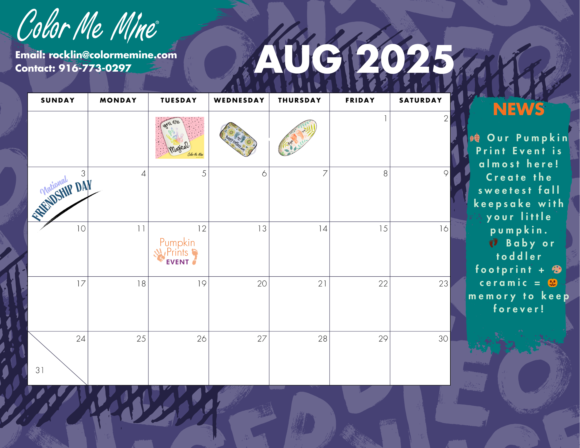 August calendar