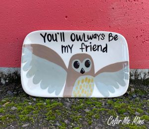 Rocklin Owl Plate
