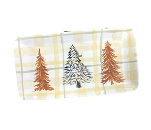 Rocklin Pines And Plaid Platter