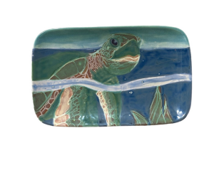 Rocklin Swimming Turtle Plate