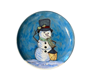 Rocklin Rustic Glazed Snowman