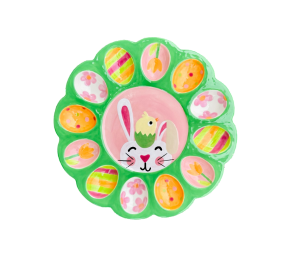 Rocklin Easter Sherbet Egg Plate